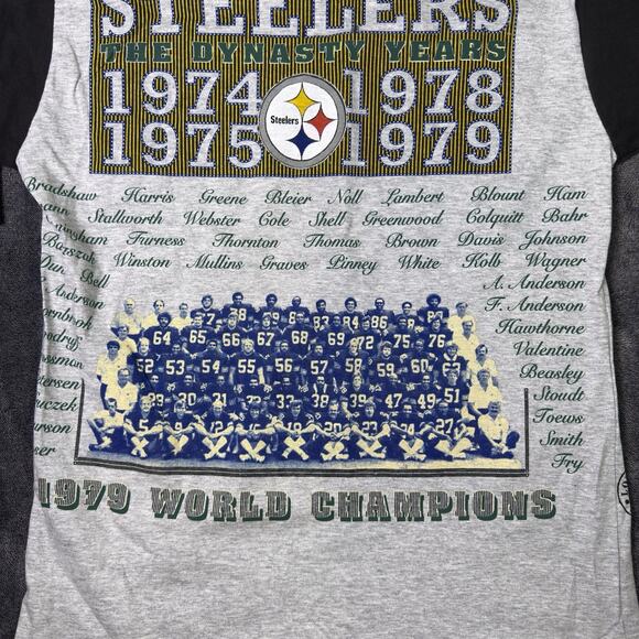 Steelers Dynasty Vintage Long Gone 1993 Long Sleeve Shirt Large NWT Graphic - Picture 14 of 16